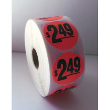 $2.49 - 1.5" Red Label Roll